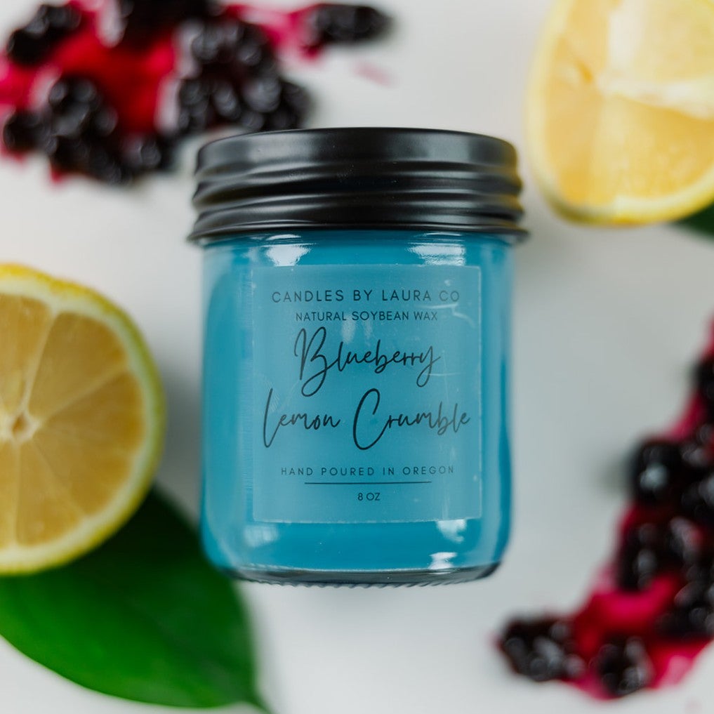 Blueberry Lemon Crumble Soy Jar Candles By Laura Co blueberry-lemon-crumble-soy-jar-candles-by-laura-co